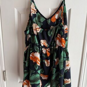 Floral Sleeveless Babydoll Tank